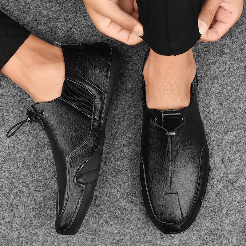 Men's cowhide casual comfortable shoes - Amamble