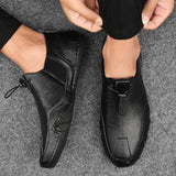 Men's cowhide casual comfortable shoes - Amamble