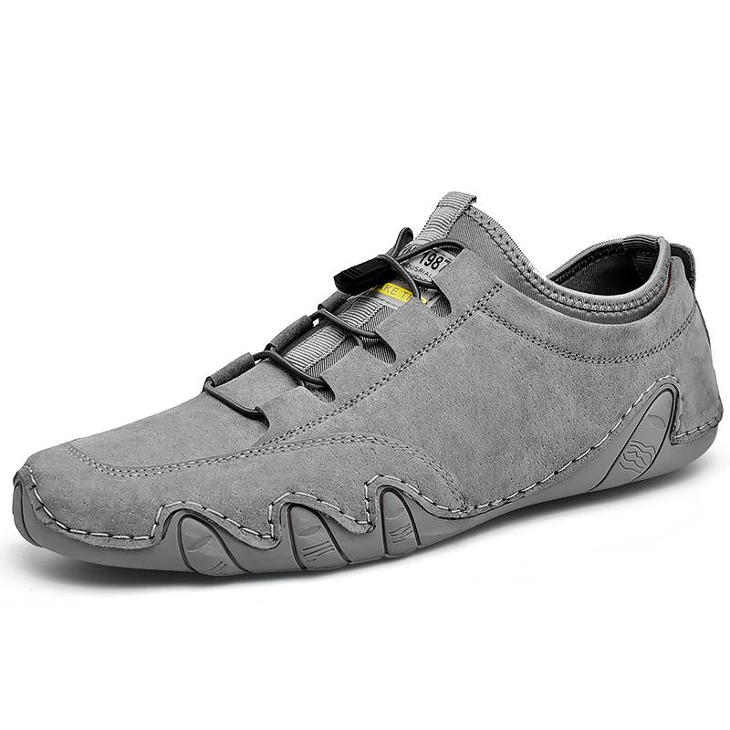 Men's leather casual beanie shoes - Amamble