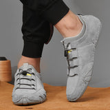 Men's leather casual beanie shoes - Amamble
