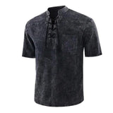 2nd Anniversary-Summer Casual Loose Tie Stand Collar Shirt - Amamble