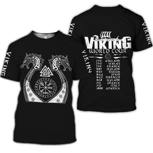 Viking Myth 3D Short-Sleeved T-Shirt - Amamble