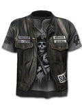 Round Neck Print Trendy T-Shirt - Amamble
