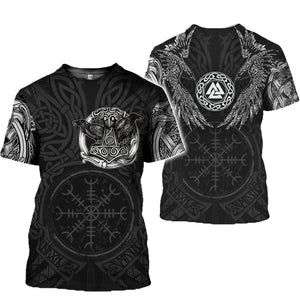 Viking Myth 3D Short-Sleeved T-Shirt - Amamble