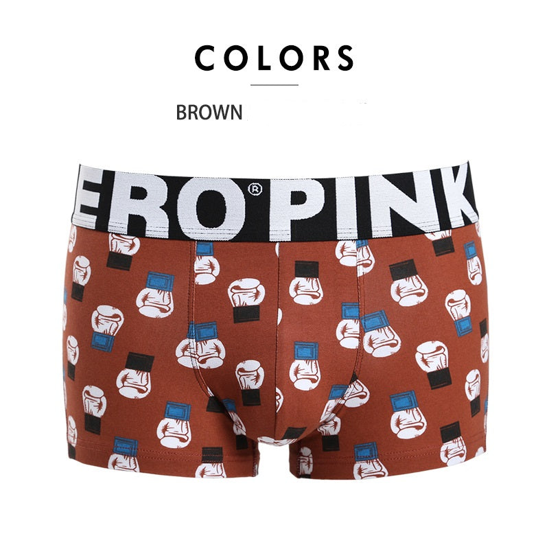 Men's Cartoon Print Boxer Underwear