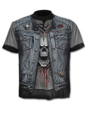 Round Neck Print Trendy T-Shirt - Amamble