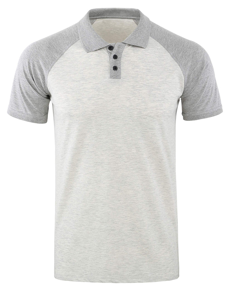 Men's Quick Dry Short Sleeve Breathable Sports Athletic Polo Tee Shirt - Amamble