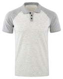 Men's Quick Dry Short Sleeve Breathable Sports Athletic Polo Tee Shirt - Amamble