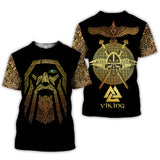 Viking Myth 3D Short-Sleeved T-Shirt - Amamble