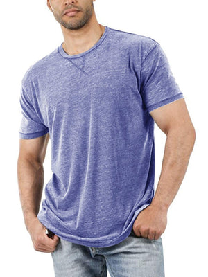 Pure Color Casual T-Shirt - Amamble