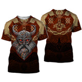 Viking Myth 3D Short-Sleeved T-Shirt - Amamble