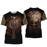 Viking Myth 3D Short-Sleeved T-Shirt - Amamble