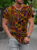 Men's Print Short Sleeves Casual T-shirt 13 - Amamble