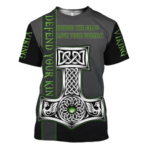 Viking Myth 3D Short-Sleeved T-Shirt - Amamble