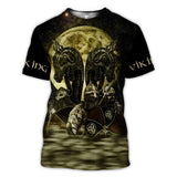 Viking Myth 3D Short-Sleeved T-Shirt - Amamble