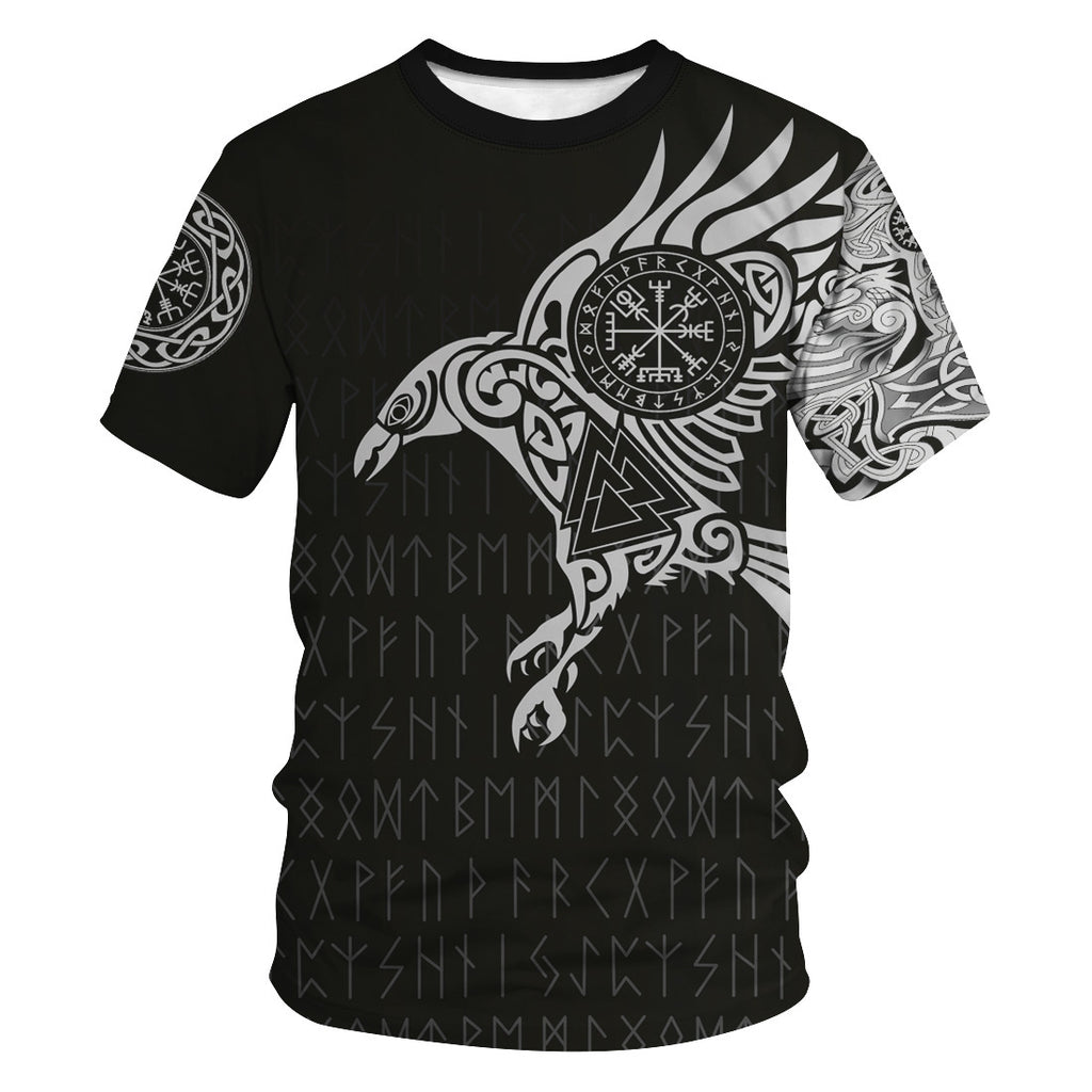 Viking Myth 3D Short-Sleeved T-Shirt - Amamble