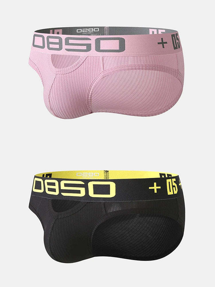 Modal Men's Hips Lifting Cotton Low-rise Briefs