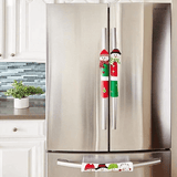 SNOWMAN KITCHEN HANDLE DOOR COVERS (SET OF 3) - Amamble