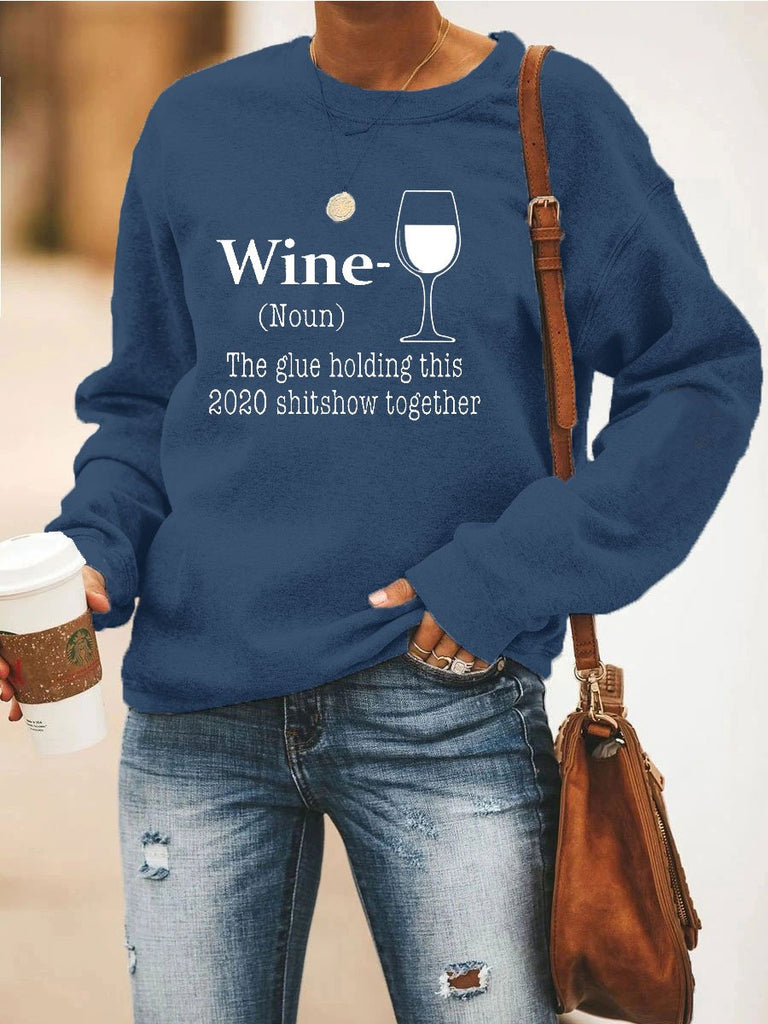 WINE Heart Sweatshirt - Amamble