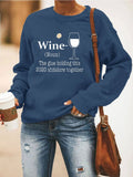 WINE Heart Sweatshirt - Amamble