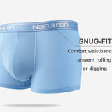 4-Pack Men's Ice Silk Cool Fresh Boxer Briefs