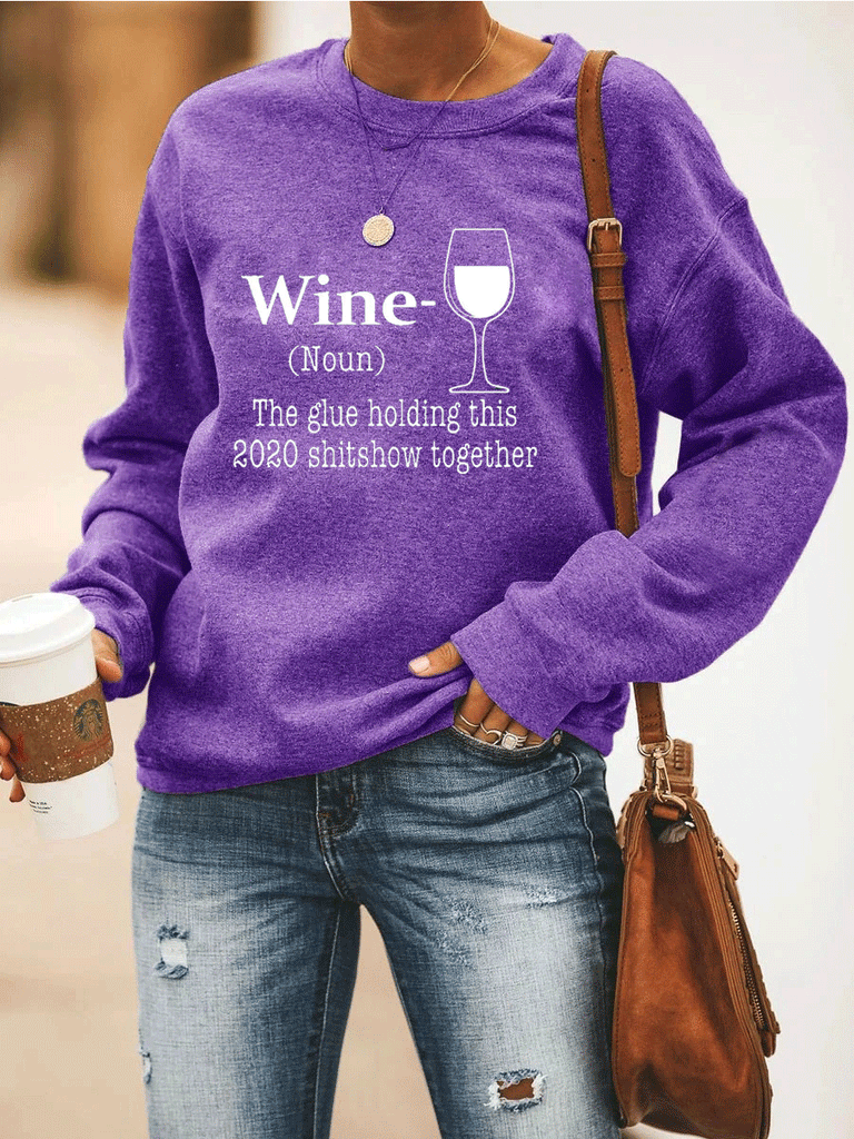 WINE Heart Sweatshirt - Amamble