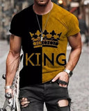 Men's Print Short Sleeves Casual T-shirt - Amamble