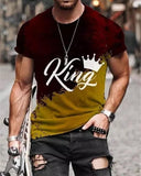 Men's Print Short Sleeves Casual T-shirt - Amamble