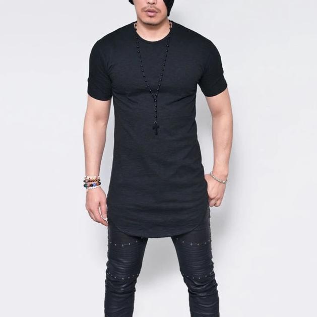 SUMMER LONG LINE T-SHIRT - Amamble