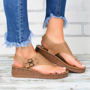 Buckle Strap Premium Orthopedic Sandals - Amamble