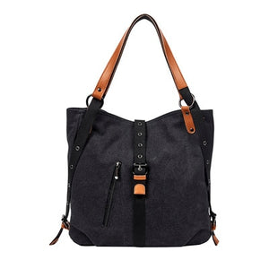 Canvas Tote Bag Women Handbags Female Designer Large Capacity Leisure Shoulder Bags Big Travel Bags - Amamble