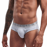 Men's Comfortable Breathable Cotton Ribbed Triangle Underwear