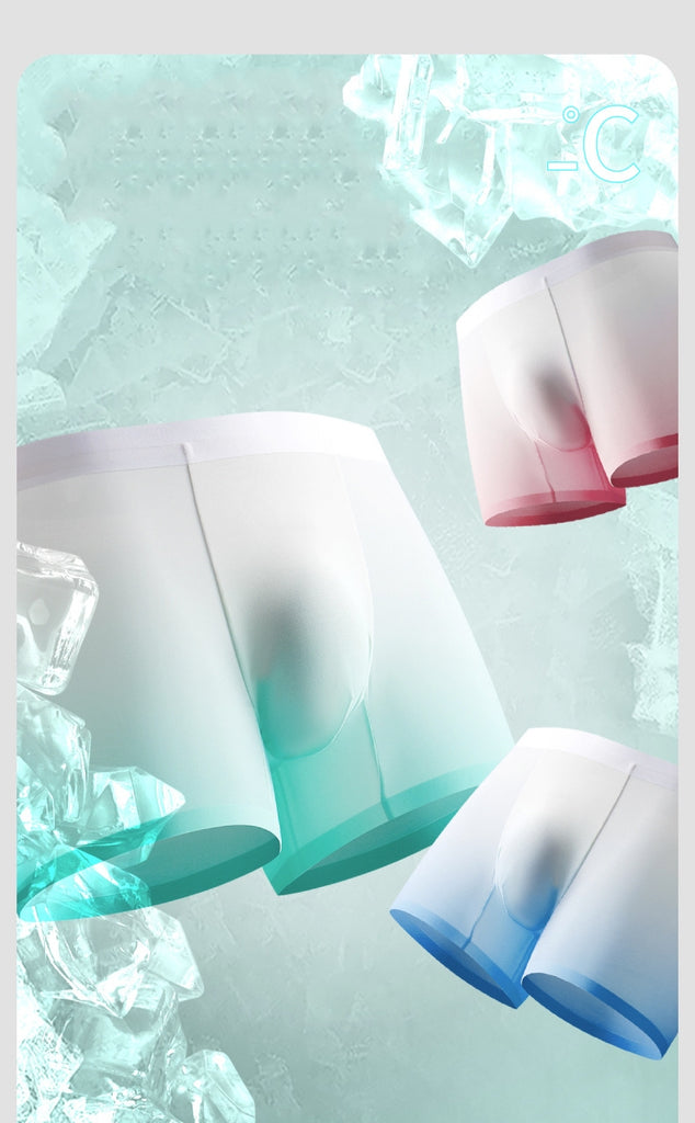 Men's ice silk antibacterial boxer underwear