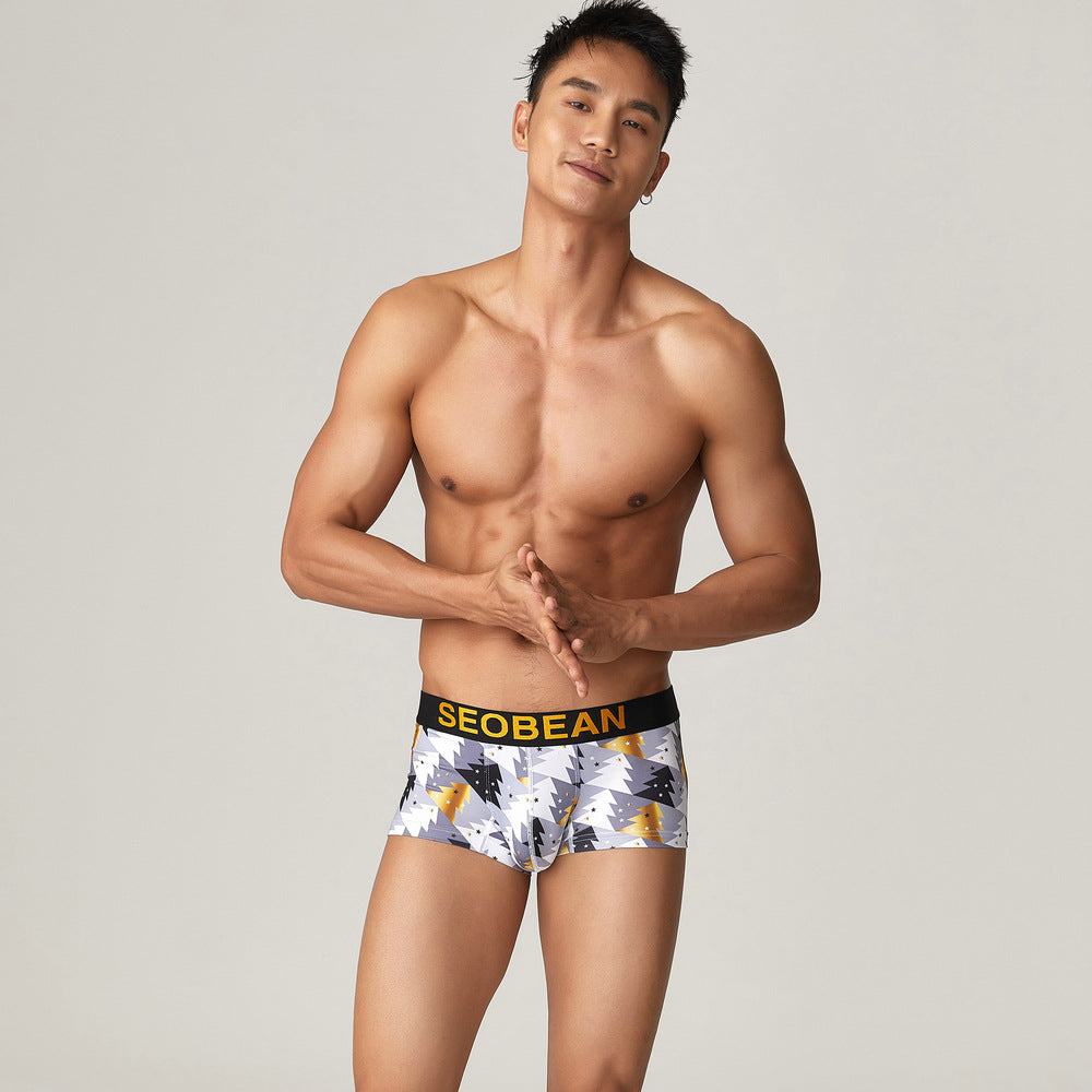 Men's Comfortable Breathable Printed Underwear