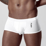Men's milk silk solid color small boxer underwear