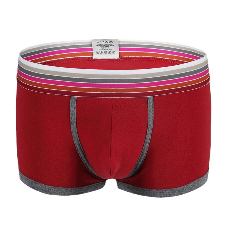 Men's large pouch pure cotton boxer underwear