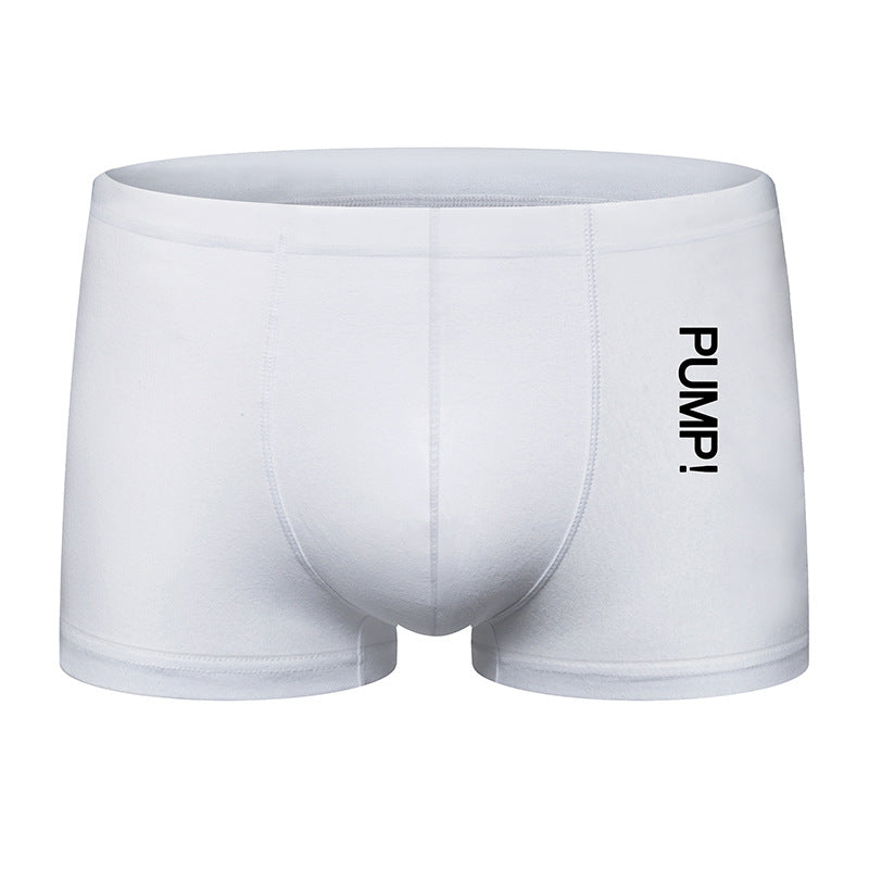 Men's milk silk solid color small boxer underwear