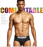 Men's Pure Cotton Solid Color Sexy High Quality Triangle Underwear
