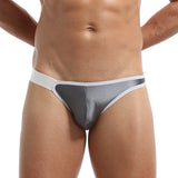 Men's sexy elastic ice silk triangle underwear