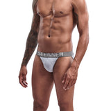 New Style Men's Sexy High Fork Cotton Solid Color Briefs