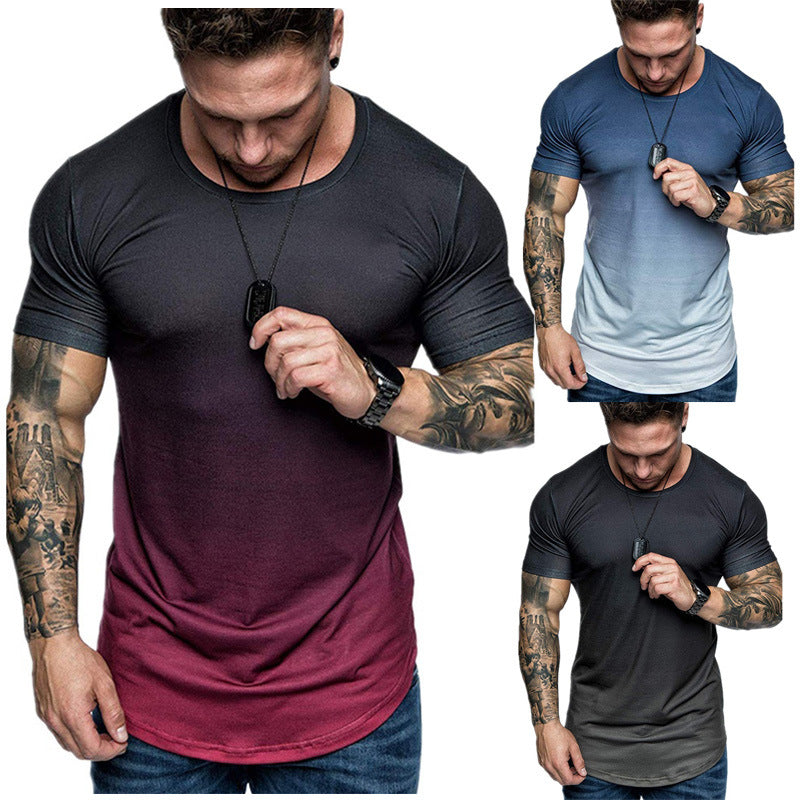 2021 T-Shirt  - Gradient Casual T-shirt - Amamble