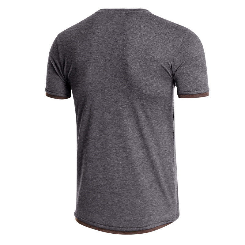 2021 Summer Solid Color T-Shirt - Amamble
