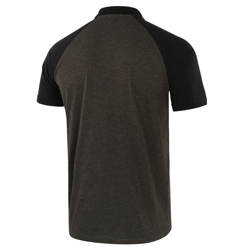 Men's Quick Dry Short Sleeve Breathable Sports Athletic Polo Tee Shirt - Amamble