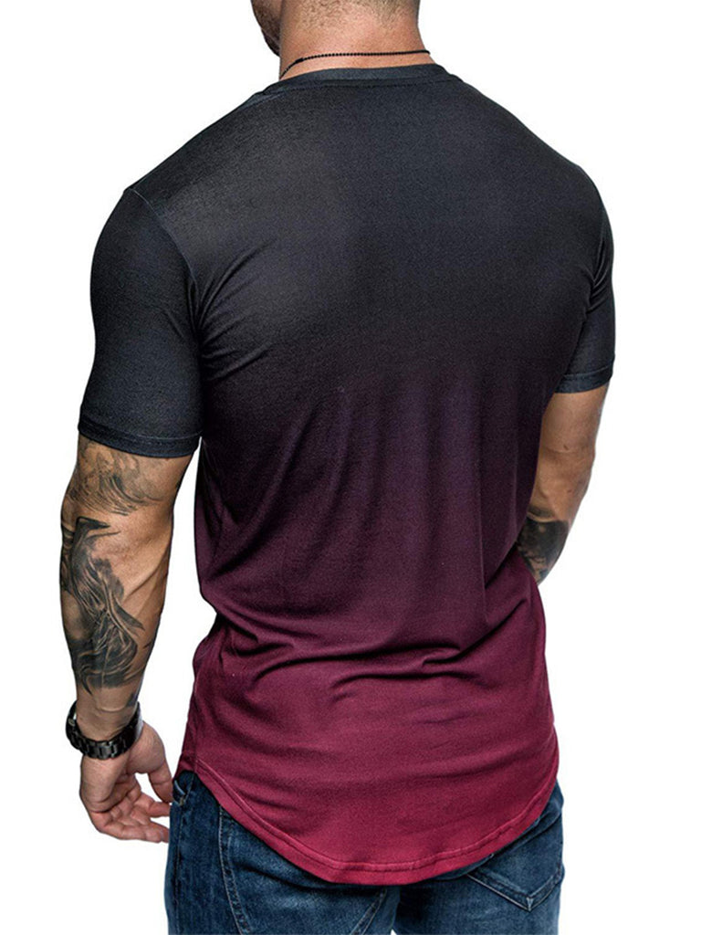 2021 T-Shirt  - Gradient Casual T-shirt - Amamble