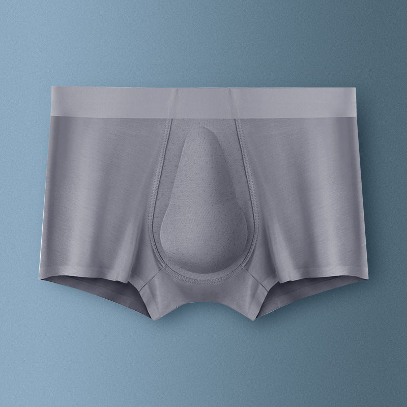 Copper Ion Antibacterial Crotch Seamless Men's Boxer Briefs