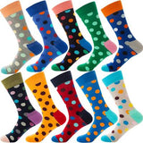 Men's 10 Pieces Dress Cool Colorful Fancy Socks - Amamble