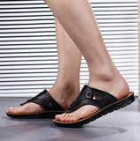 Genuine Leather non-slip men's sandals - Amamble