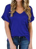 V-neck pocket T-shirt - Amamble