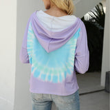 Tie-dye gradient hooded sweatshirt - Amamble