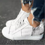 Platform casual canvas shoes - Amamble